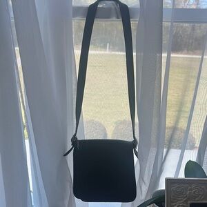 Coach Black Messenger Bag with Textured Finish